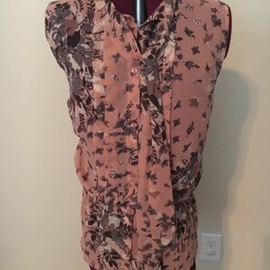 The Loft sleeveless patterned blouse